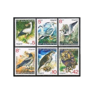 Bulgaria 3328A-3328F, MNH. Mi 3689-3694. Birds 1988. Owl,Stork, Eagle,Bubo Bubo. - Nuevos