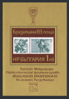Bulgaria 2905 Sheet, MNH. Michel 3190 Bl.133. BRAZILIANA-1983. Soccer Players. - Unused Stamps