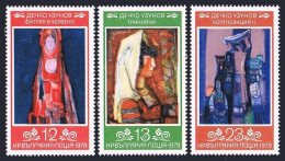 Bulgaria 2632-2634, MNH. Mi 2829-2831. Decko Uzunov, Painter,80th Birthday, 1979 - Neufs