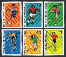Bulgaria 2669-2674, 2675, MNH. Olympics Moscow-1980. Basketball, Soccer, Hockey, - Neufs