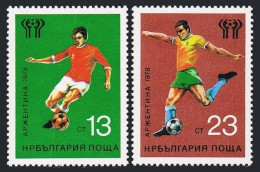 Bulgaria 2472-2473, MNH. Michel 2654-2655. World Soccer Cup Argentina-1978. - Unused Stamps