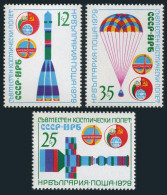 Bulgaria 2572-2574, 2575, MNH. Mi 2776-2778, 2769 Bl.86. 1st Bulgarian Cosmonaut - Neufs