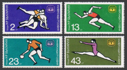 Bulgaria 2426-2429, MNH. Mi 2586-2589. UNIVERSIADE-1977. Wrestling, Basketball, - Unused Stamps