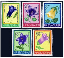 Bulgaria 2397-2401, MNH. Michel 2569-2573. Bell-flowers 1977. - Unused Stamps