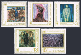 Bulgaria 2376-2380,2381,MNH.Mi 2551-55,Bl.68. Uprising Against Turkish Rule. Art - Unused Stamps