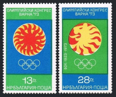 Bulgaria 2106-2107, MNH. Michel 2263-2264. Olympic Congress Varna 1973. - Ungebraucht