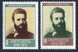 Bulgaria 2094-2095, MNH. Michel 2242-2243. Christo Botev, Poet. 1973. - Nuovi