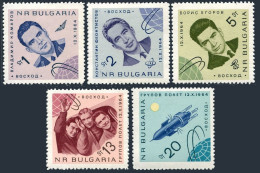 Bulgaria 1390-1394, MNH. Mi 1512-1516. Russian 3-man Space Flight, 1965. Voskhod - Unused Stamps