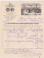 13-Faure & J-B.Gautier Fils..Usine à Plomb Des Chartreux..Plombs Affinés, De Chasse. Marseille...(Bouches-du-Rhône).1890 - Sonstige & Ohne Zuordnung