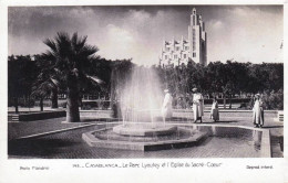 Maroc -  CASABLANCA - Le Parc Lyautey Et L'église Du Sacré Coeur - Casablanca