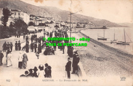 R485214 952. Menton. La Promenade Du Midi. ND. Phot. Neurdein Freres. 1924 - Welt