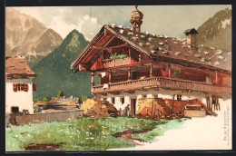 Künstler-AK P. Schmohl: Pertisau, Fischerhaus  - Schmohl, P.