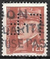 934	N°	515	Perforé	-	LF 60	-	LEFRANC - Used Stamps