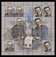 Serbia 2023. Nikola Tesla And Mihajlo Pupin - Our Geniuses, Sheet, MNH - Servië