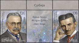 Serbia 2023. Nikola Tesla And Mihajlo Pupin - Our Geniuses, MNH - Fysica