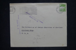 PALESTINE - Lettre De Jérusalem > Les USA Avec Retour - Avec Control - 1940 - A 2886 - Palestina