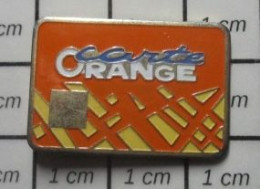 1214c Pin's Pins / Beau Et Rare / TRANSPORTS / CARTE ORANGE - Transports