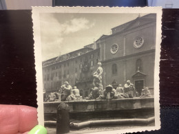 Photo Snapshot 1930 40 ITALIE ROME Place Navonna Monument Statut - Places