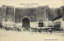 MEKNES  Porte Dite Bab Mansour (Construite En 1731) Animée RV - Meknes