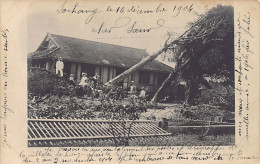Vietnam - SOCTRANG - Les Postes & Télégraphes Après Le Typhon De La Nuit Du 2 Au 3 Novembre 1904 - CARTE PHOTO - Ed. Inc - Viêt-Nam