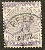 Leopold II OBP 41 - 40c Gestempeld EC PEER - 1883 Leopold II.