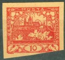 Tchécoslovaquie   Michel  3    Ou  Yvert 5   ( * ) B Ou  B/TB  Variété   Recto Verso  - Unused Stamps