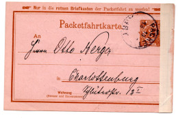Deutschland/Privatpost, Berlin, Berliner-Packetfahrt, "Packetfahrkarte", 2Pfg., Echt Gelaufen (19835E) - Posta Privata & Locale