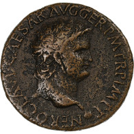 Néron, As, 62-68, Lugdunum, Bronze, TTB, RIC:475 - La Dinastia Giulio-Claudia Dinastia (-27 / 69)