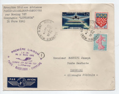 - PREMIER VOL PARIS-DUSSELDORF-HAMBOURG Par Boeing 727 31.3.1965 - - Premiers Vols