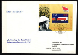 DDR Block 45 Gestempelt Als FDC / Bergbau #JA137 - Other & Unclassified