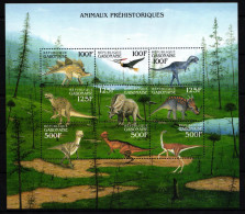 Gabun 1572-1580 Postfrisch Kleinbogen / Dinosaurier #JA191 - Gabón (1960-...)