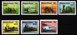 Ungarn 3343-3349 B Postfrisch Eisenbahn #JA423 - Andere & Zonder Classificatie