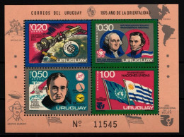 Uruguay Block 26 Postfrisch Apollo #JA470 - Otros & Sin Clasificación