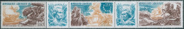 Gabon 1976 SG578-580 American Revolution Strip MNH - Gabun (1960-...)