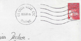 Redresseuse NEC De Lyon Ville CTC - Enveloppe Entière - Mechanical Postmarks (Advertisement)