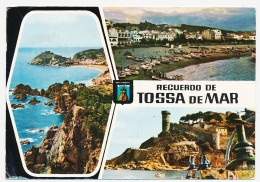 CPSM / CPM 10.5 X 15 Espagne (221) TOSSA DE MAR (Costa Brava)  Plage  Port  Tour Muraille Fortification - Gerona