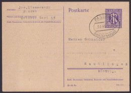 Passau: P903, O, Bedarf, Schwarzes Oval "Gebühr Bezahlt", 3.6.46 - Storia Postale