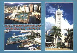 72444699 Honolulu Aloha Tower Marketplace Harbor Skyline Downtown Aerial View - Altri & Non Classificati