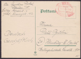 Plauen: Bedarfskarte, O, Rotes Oval "Gebühr Bezahlt", 13.11.45 - Lettres & Documents