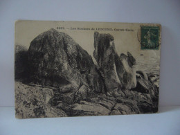 LES ROCHERS DE LESCONIL 29 FINISTERE GARREK KREIZ CPA 1908 - Lesconil