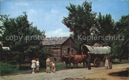 72444398 New_Salem_Illinois Ox Team And Historic Conestoga Wagon Built In 1821 L - Other & Unclassified