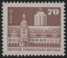 2602w Aufbau In Der DDR/klein 70 Pf, Papier W, ** - Ongebruikt