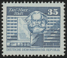 2506v Aufbau In Der DDR/klein 35 Pf, Papier V, ** - Unused Stamps
