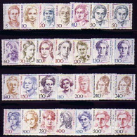 1304 Ff Frauen, 24 Werte Aus 100er, Waag. Paare, Satz ** - Unused Stamps