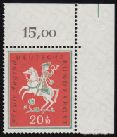 287 Jugend Volkslieder 20+10 Pf ** Ecke O.r. 1-dg+ - Unused Stamps