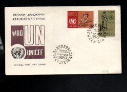 CHYPRE FDC 1968 UNICEF - UNICEF