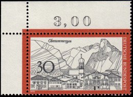 622 Fremdenverkehr Oberammergau ** Ecke O.l. - Unused Stamps