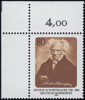 1357 Arthur Schoppenhauer ** Ecke O.l. - Unused Stamps