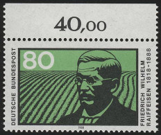 1358 Friedrich Wilhelm Raiffeisen ** Oberrand - Unused Stamps