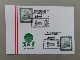 Österreich Pro Juventute - Mit Sonderstempel 29. 6. 1991 Gmunden, Weltrekord Versuch Der Längste Stammtisch (Nr.908) - Sonstige & Ohne Zuordnung